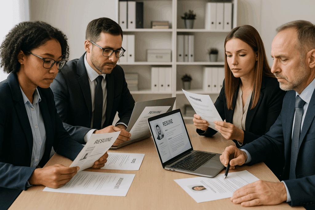 HR szakemberek munkaerő toborzás, előszűrés és kiválasztás folyamat közben