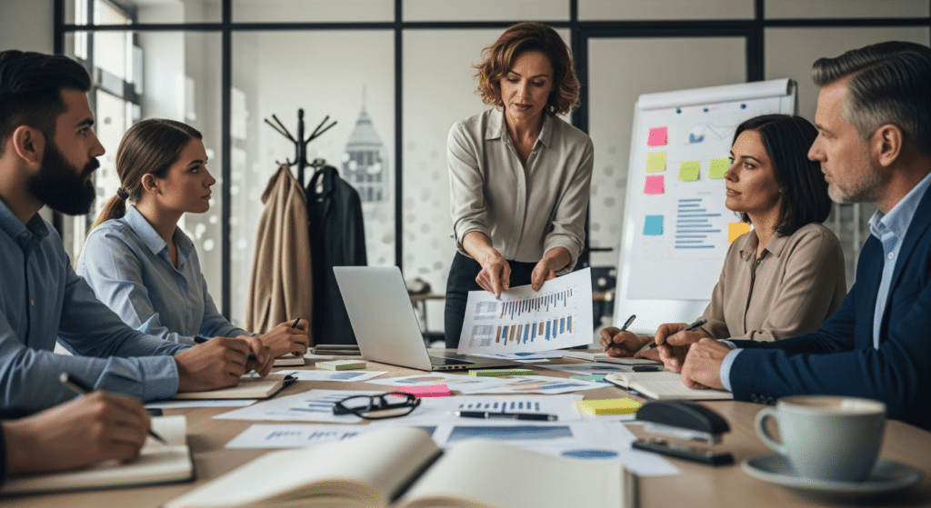 Vállalati HR-megbeszélés bértranszparencia bevezetésének előkészítéséről